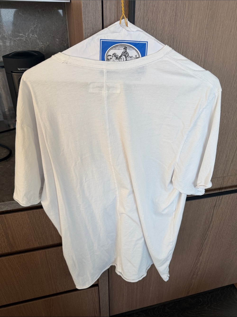 Rag & Bone White Pocket Tee Soft Cotton Crew View 3